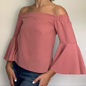 Topshop Bell-Sleeve Shirt - 2